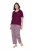 Ulla Popken 849850 Ruudullinen pyjama Marjanpunainen - Pyjama/Loungewear - 