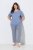 Ulla Popken 850045 Lyhythihainen pyjama Vaaleansininen - Pyjama/Loungewear - 