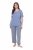 Ulla Popken 850045 Lyhythihainen pyjama Vaaleansininen - Pyjama/Loungewear - 
