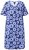 Ulla Popken 850121 Lyhythihainen jerseymekko V-aukolla Sininen - Trikoomekot - 
