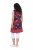 Ulla Popken 850175 Kuviollinen jerseymekko Koralli - Trikoomekot - 