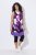 Ulla Popken 850175 Hihaton jerseymekko taskuilla Liila - Trikoomekot - 