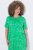 Ulla Popken 850204 Lyhythihainen jerseymekko V-aukolla Vihreä - Trikoomekot - 