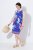 Ulla Popken 850367 Kuviollinen jerseymekko Tummansininen - Trikoomekot - 