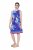 Ulla Popken 850367 Kuviollinen jerseymekko Tummansininen - Trikoomekot - 