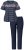 Ulla Popken 850403 Kukkakuvioinen pyjama Tummansininen - Pyjama/Loungewear - 