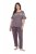 Ulla Popken 850403 Kukkakuvioinen pyjama Ruskea - Pyjama/Loungewear - 