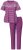Ulla Popken 850403 Kukkakuvioinen pyjama Violetti - Pyjama/Loungewear - 