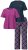 Ulla Popken 850864 Ruudullinen 3-osainen pyjamasetti Violetti - Pyjama/Loungewear - 