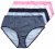 Ulla Popken 850966 Raidalliset alushousut 5 kpl Tummansininen - Alushousut - 