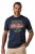 JP1880 850980 Vintagetyylinen painatuksellinen T-paita Tummansininen TALL - TALL T-paidat - T-paidat pitkille miehille 