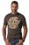 JP1880 851001 Rolling Stones Retro Logo T-paita Pähkinänruskea TALL - TALL T-paidat - T-paidat pitkille miehille 