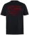 JP1880 851002 T-paita rintapainatuksella Musta TALL - TALL T-paidat - T-paidat pitkille miehille 