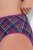 Ulla Popken 851070 Ruudulliset alushousut luomupuuvillaa 5 kpl Violetti - Alushousut - 