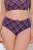Ulla Popken 851070 Ruudulliset alushousut luomupuuvillaa 5 kpl Violetti - Alushousut - 