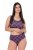 Ulla Popken 851070 Ruudulliset alushousut luomupuuvillaa 5 kpl Violetti - Alushousut - 