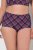 Ulla Popken 851071 Ruudulliset alushousut luomupuuvillaa 2 kpl Violetti - Alushousut - 