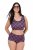 Ulla Popken 851071 Ruudulliset alushousut luomupuuvillaa 2 kpl Violetti - Alushousut - 