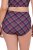 Ulla Popken 851071 Ruudulliset alushousut luomupuuvillaa 2 kpl Violetti - Alushousut - 