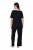Ulla Popken 851245 Raidallinen pyjama Musta - Pyjama/Loungewear - 