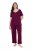 Ulla Popken 851245 Pyjama Marjanpunainen - Pyjama/Loungewear - 