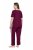 Ulla Popken 851245 Pyjama Marjanpunainen - Pyjama/Loungewear - 