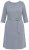 Ulla Popken 851666 Raidallinen midimekko 3/4-hihoilla Harmaa melange - Midimekot - Midimekot isoissa ko'oissa