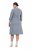 Ulla Popken 851666 Raidallinen midimekko 3/4-hihoilla Harmaa melange - Midimekot - Midimekot isoissa ko'oissa