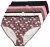 Ulla Popken 851711 Kukkakuvioiset alushousut 5 kpl Ruskea - Alushousut - 