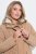 Ulla Popken 852028 Parka Beige - Pitkät takit - Naisten takit isoissa kooissa