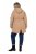 Ulla Popken 852028 Parka Beige - Pitkät takit - Naisten takit isoissa kooissa