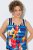 Ulla Popken 852308 Raidallinen jerseymekko Tummansininen - Trikoomekot - 