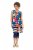Ulla Popken 852308 Raidallinen jerseymekko Tummansininen - Trikoomekot - 