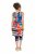 Ulla Popken 852308 Raidallinen jerseymekko Tummansininen - Trikoomekot - 