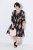 Ulla Popken 852315 Kuviollinen kietaisumekko Musta - Midimekot - Midimekot isoissa ko'oissa