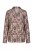 Ulla Popken 852649 Kuviollinen pyjama paitakauluksella Ruskea - Pyjama/Loungewear - 