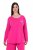 Ulla Popken 852747 Pitkähihainen pyjaman yläosa Roosa - Pyjama/Loungewear - 