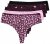 Ulla Popken 852758 Kuviolliset string-alushousut 5 kpl Luumu - Alushousut - 