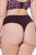 Ulla Popken 852758 Kuviolliset string-alushousut 5 kpl Luumu - Alushousut - 