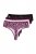 Ulla Popken 852758 Kuviolliset string-alushousut 5 kpl Luumu - Alushousut - 