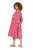 Ulla Popken 852841 Kukkakuvioinen mekko röyhelöillä Magenta - Midimekot - Midimekot isoissa ko'oissa