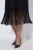 Ulla Popken 852937 Jerseymekko Musta - Trikoomekot - 