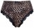 Ulla Popken 853106 Eläinkuvioiset string-alushousut Musta - Alushousut - 