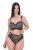 Ulla Popken 853106 Eläinkuvioiset string-alushousut Musta - Alushousut - 