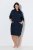 Ulla Popken 853353 Oleskelumekko hupulla Tummansininen - Pyjama/Loungewear - 