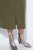 Ulla Popken 853510 Midimekko taskuilla Khaki - Midimekot - Midimekot isoissa ko'oissa