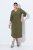 Ulla Popken 853510 Midimekko taskuilla Khaki - Midimekot - Midimekot isoissa ko'oissa