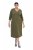 Ulla Popken 853510 Midimekko taskuilla Khaki - Midimekot - Midimekot isoissa ko'oissa