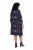 Ulla Popken 853590 Kuviollinen jerseymekko 3/4-hihoilla Tummansininen - Naisten mekot isot koot - Mekot kaikille koille