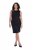 Ulla Popken 853766 Hihaton bodycon-mekko strassikoristeilla Musta - Kesämekot - Kesämekot isoissa kooissa
